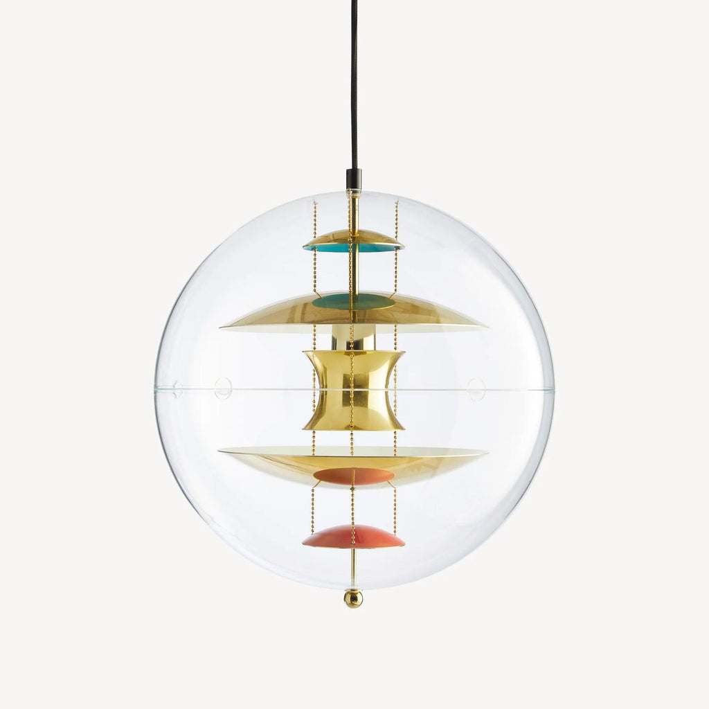 Pendant Lamp Floating Geometric Layers Clear Globe Futuristic Modern
