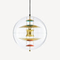 Pendant Lamp Floating Geometric Layers Clear Globe Futuristic Modern