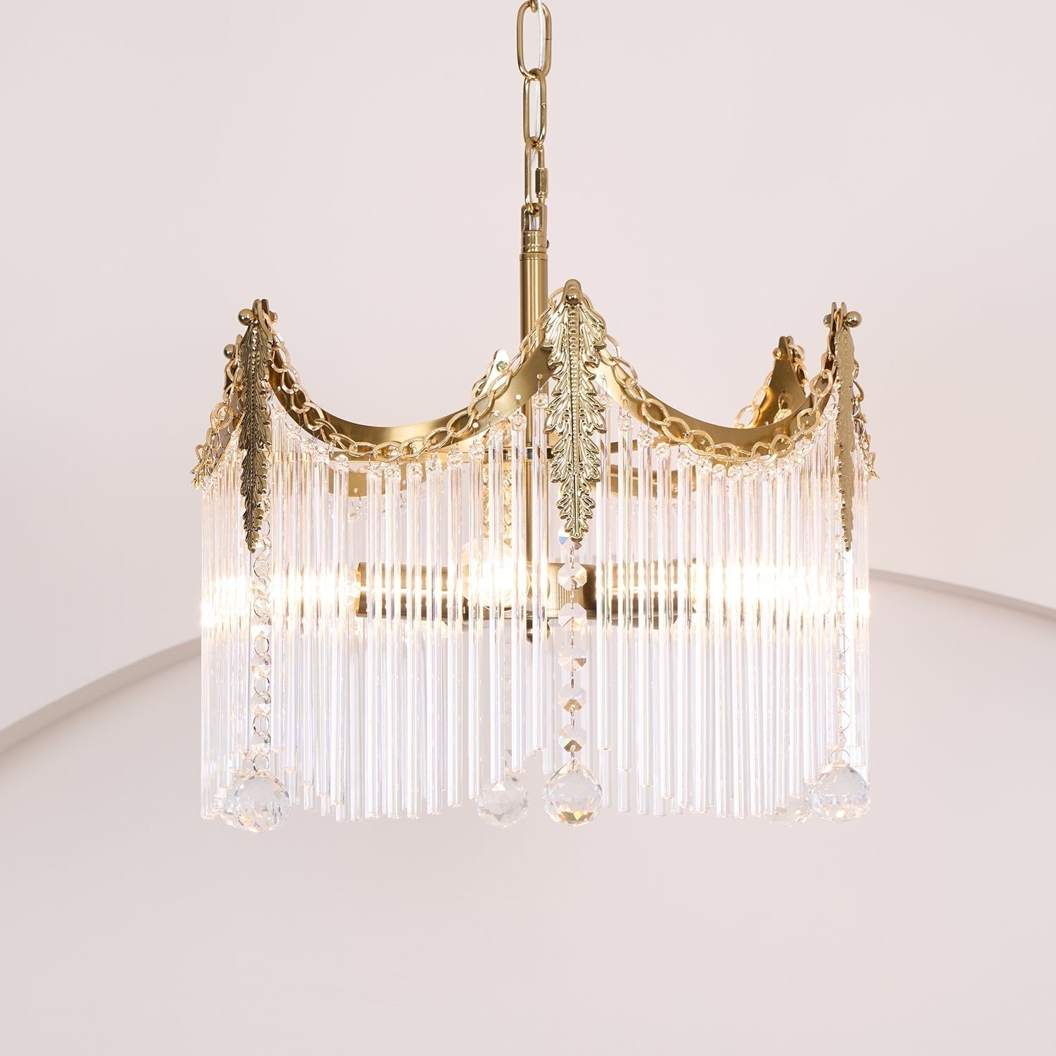 Elias Chandeliers Luxurious Glass Farmhouse