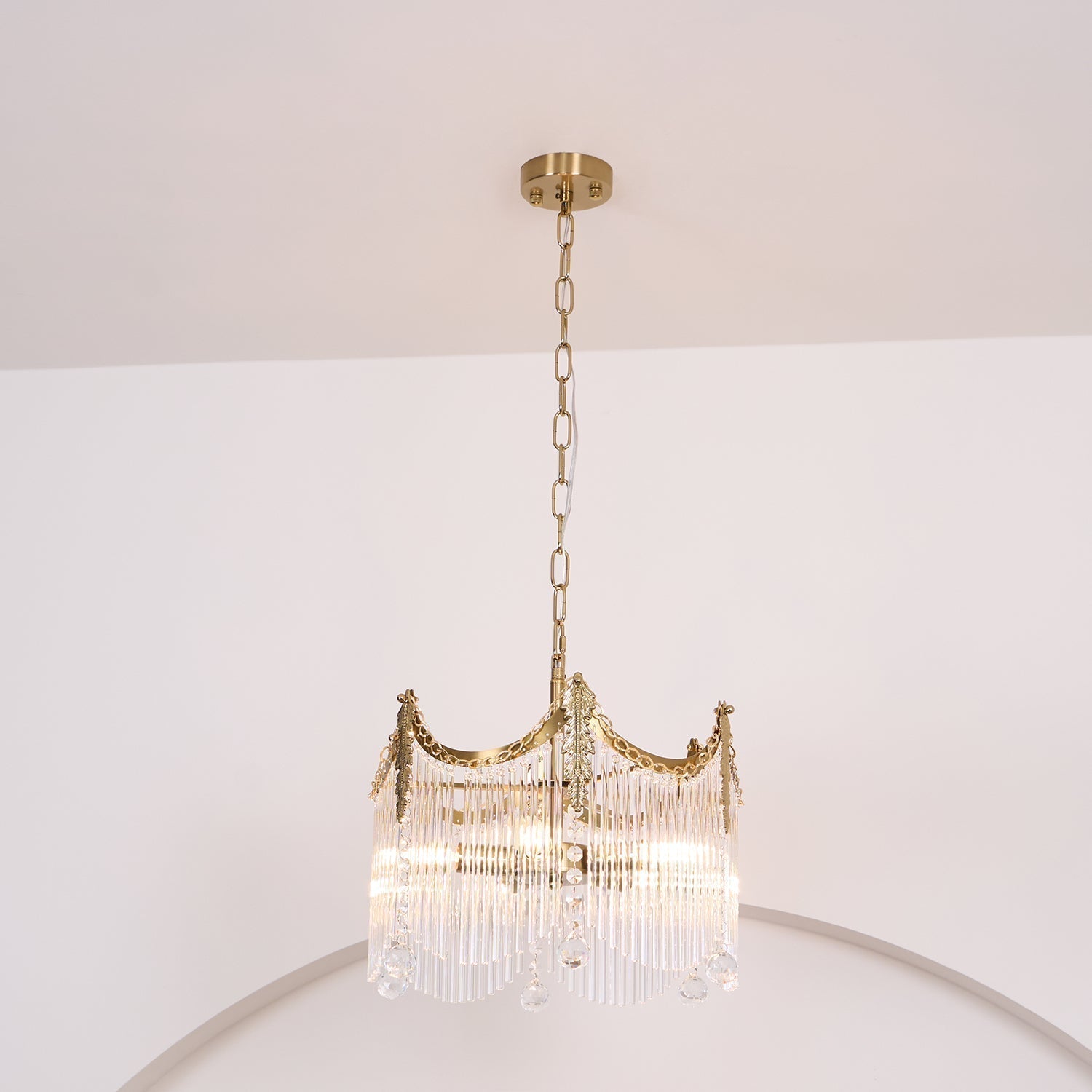Elias Chandeliers Luxurious Glass Farmhouse