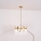 Elias Chandeliers Luxurious Glass Farmhouse