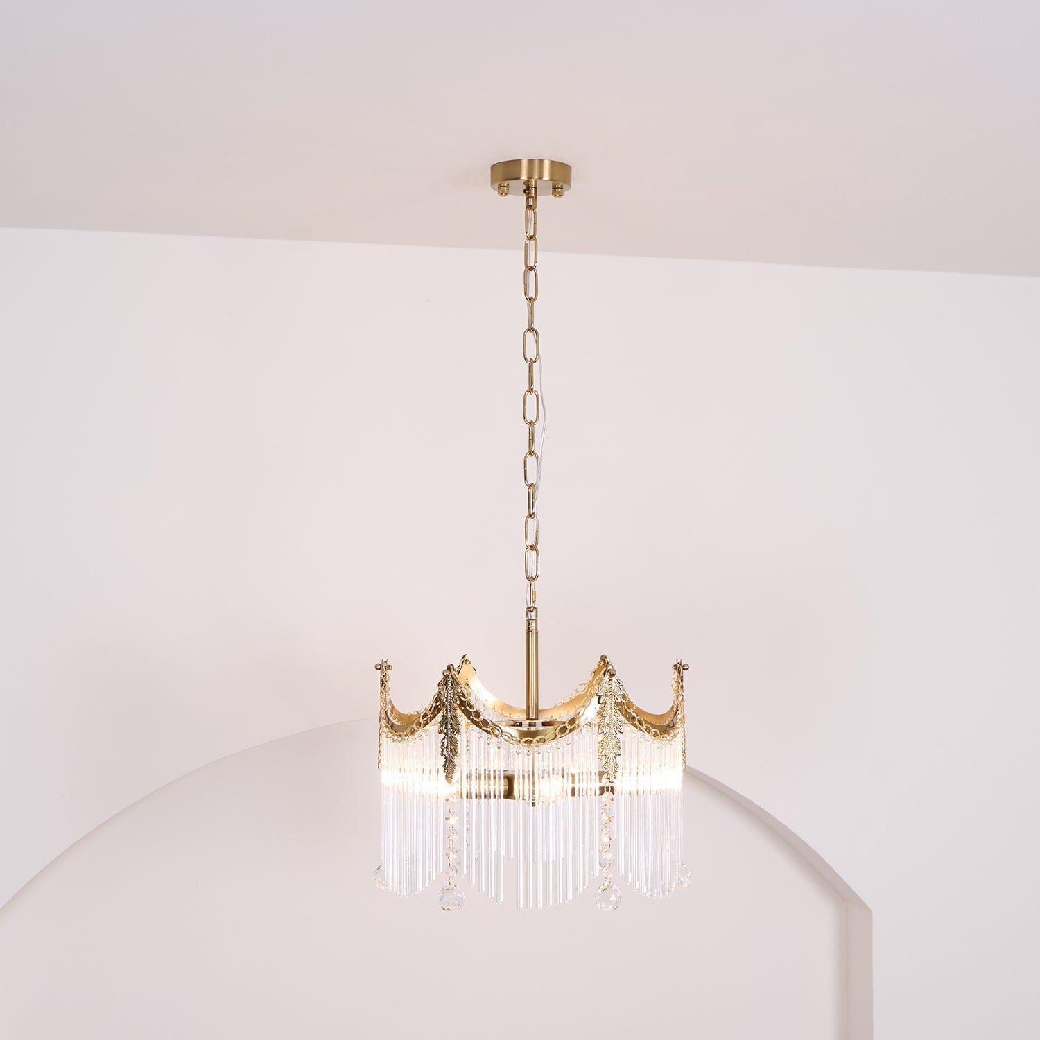 Elias Chandeliers Luxurious Glass Farmhouse