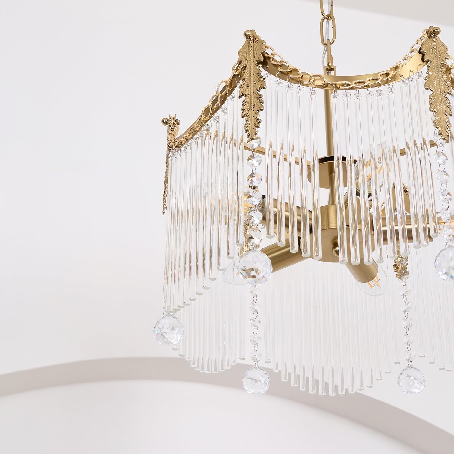 Elias Chandeliers Luxurious Glass Farmhouse