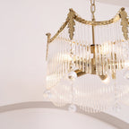 Elias Chandeliers Luxurious Glass Farmhouse