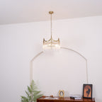 Elias Chandeliers Luxurious Glass Farmhouse