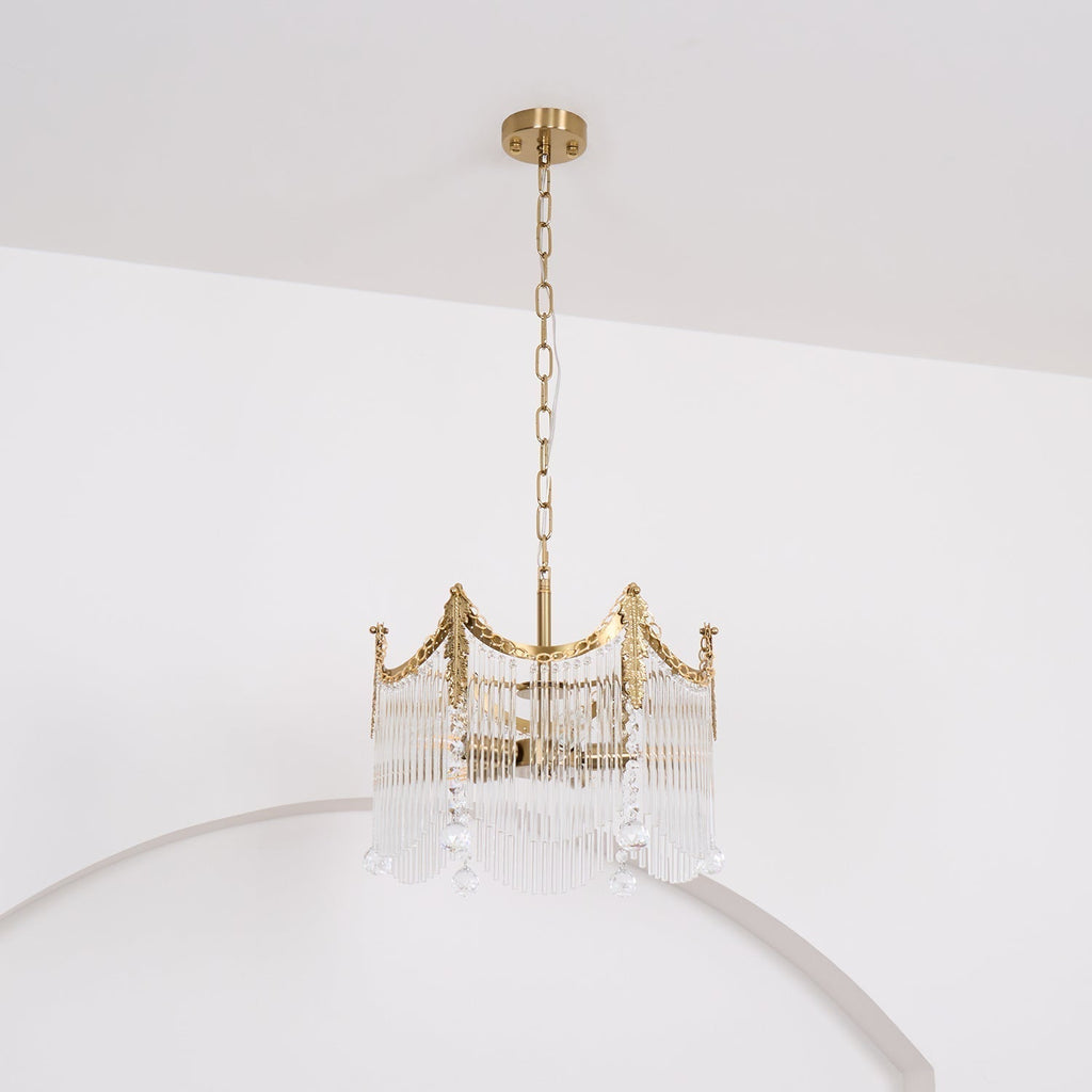 Elias Chandeliers Luxurious Glass Farmhouse