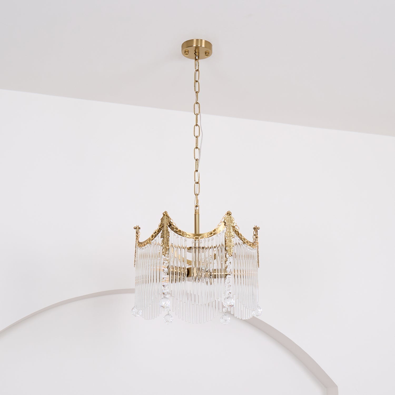 Elias Chandeliers Luxurious Glass Farmhouse
