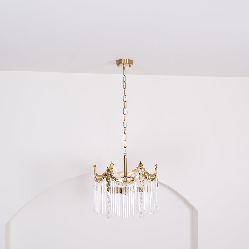 Elias Chandeliers Luxurious Glass Farmhouse
