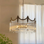 Elias Chandeliers Luxurious Glass Farmhouse