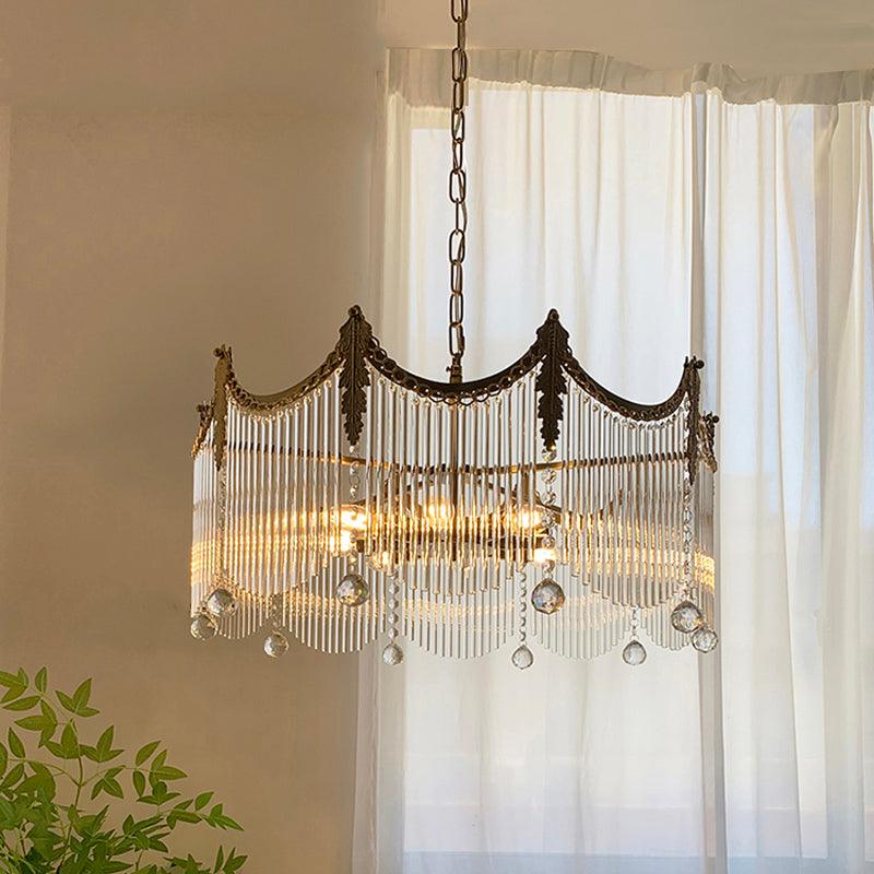 Elias Chandeliers Luxurious Glass Farmhouse