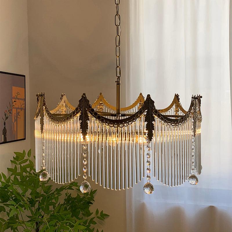 Elias Chandeliers Luxurious Glass Farmhouse