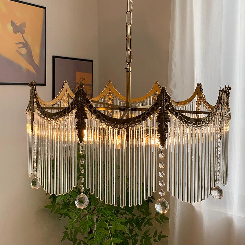 Elias Chandeliers Luxurious Glass Farmhouse