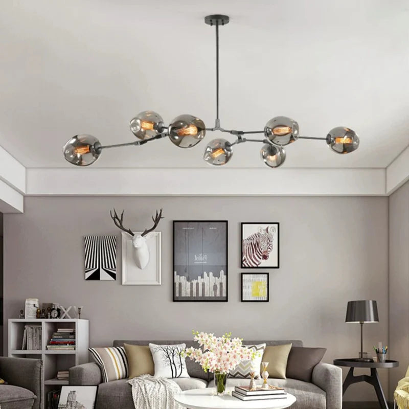 Kirae Nordic Modern Glass Pendant Light Clear Bubble