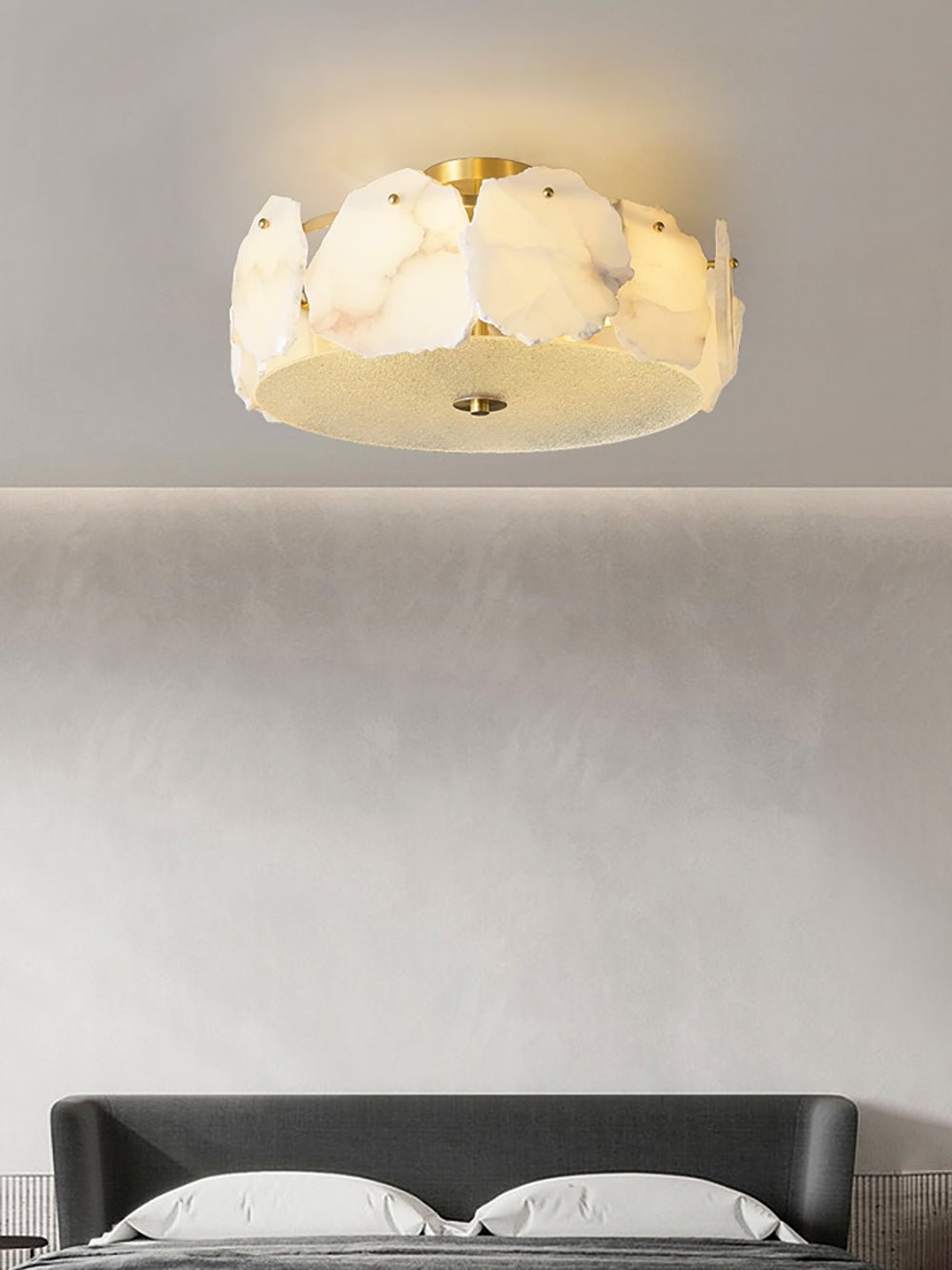Amara Alabaster Flush Mount  Ceiling Light