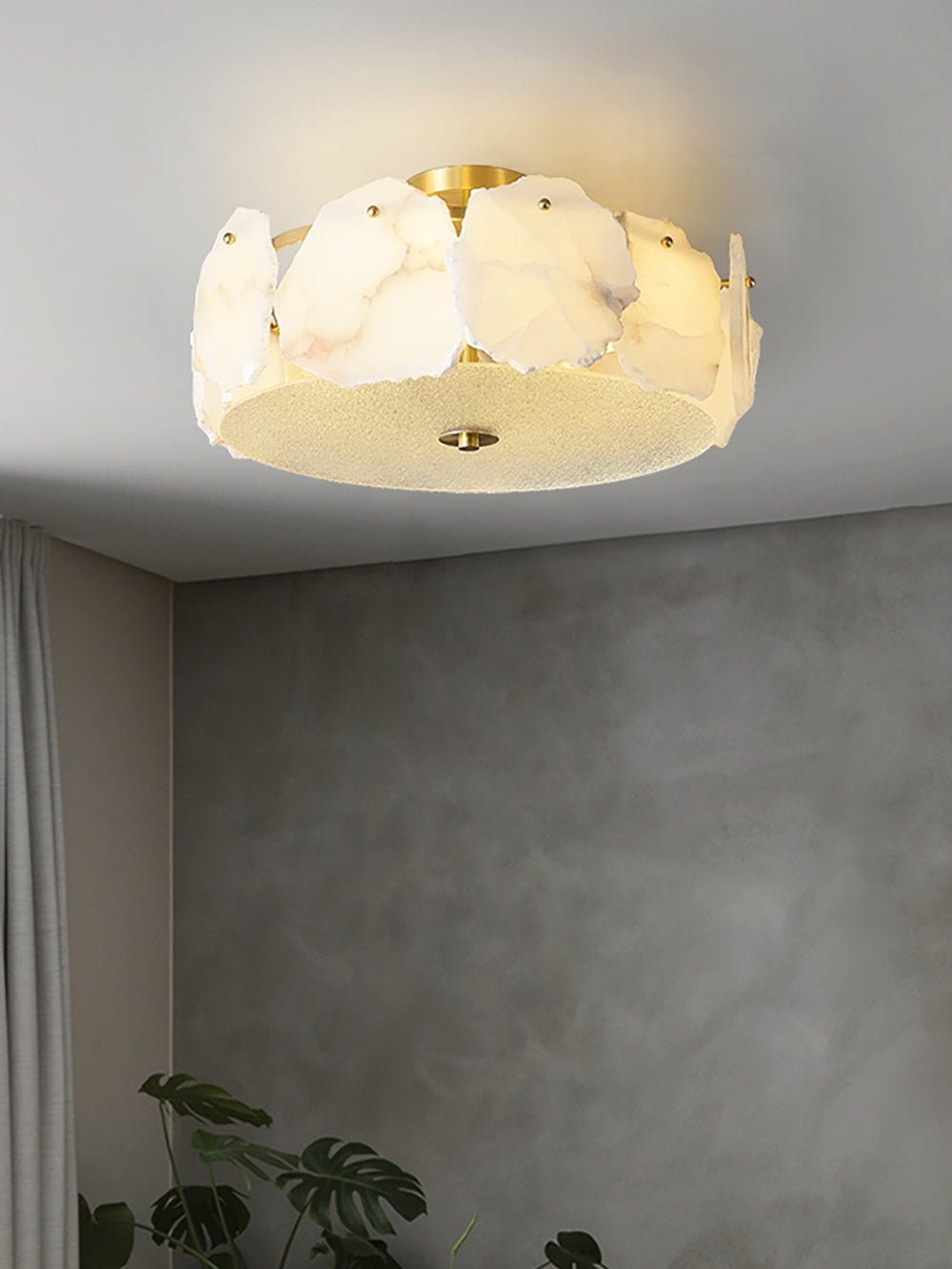 Amara Alabaster Flush Mount  Ceiling Light