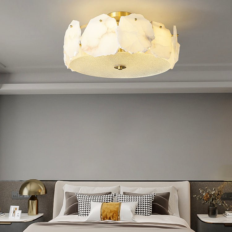 Amara Alabaster Flush Mount  Ceiling Light