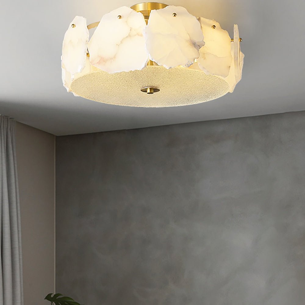 Amara Alabaster Flush Mount  Ceiling Light