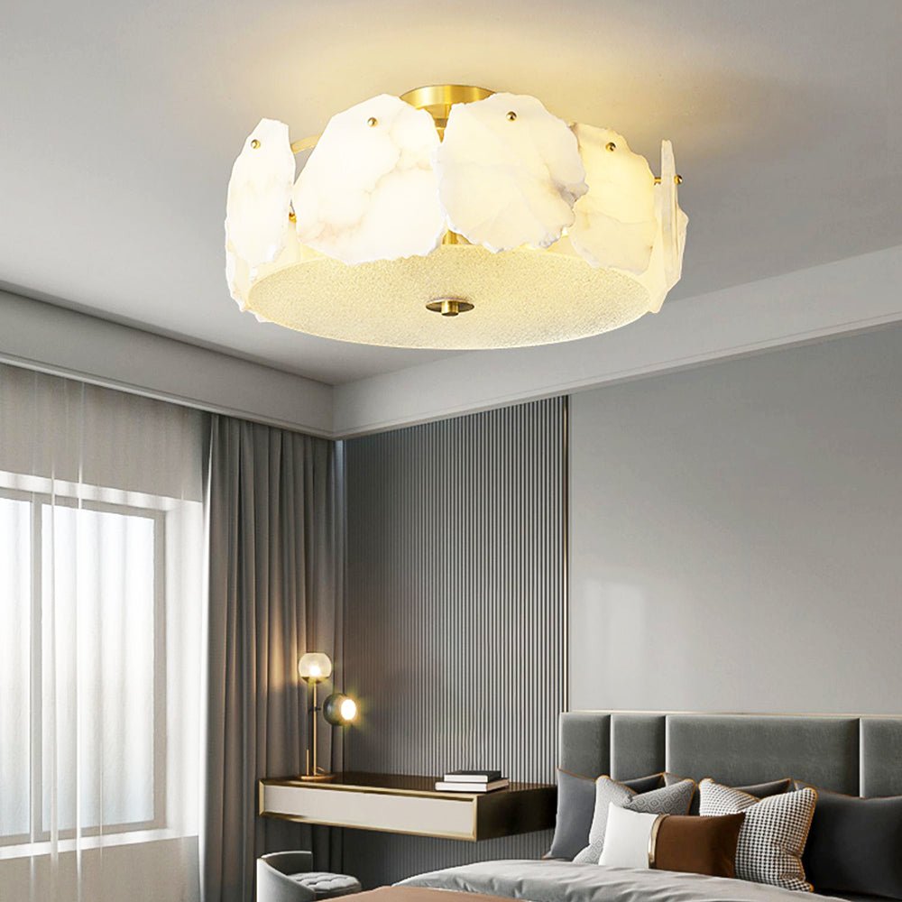 Amara Alabaster Flush Mount  Ceiling Light
