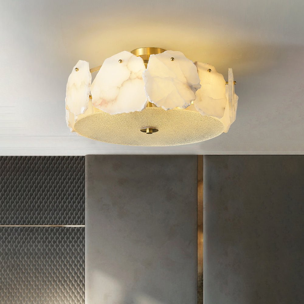 Amara Alabaster Flush Mount  Ceiling Light