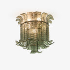 Aurora Ceiling Lamp Murano Glass Petal Vintage