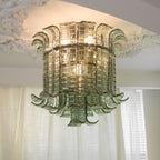 Aurora Ceiling Lamp Murano Glass Petal Vintage