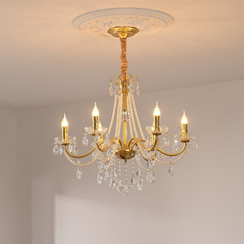 Elysion Gold Crystal Chandelier