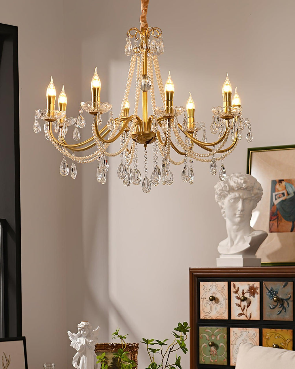 Elysion Gold Crystal Chandelier