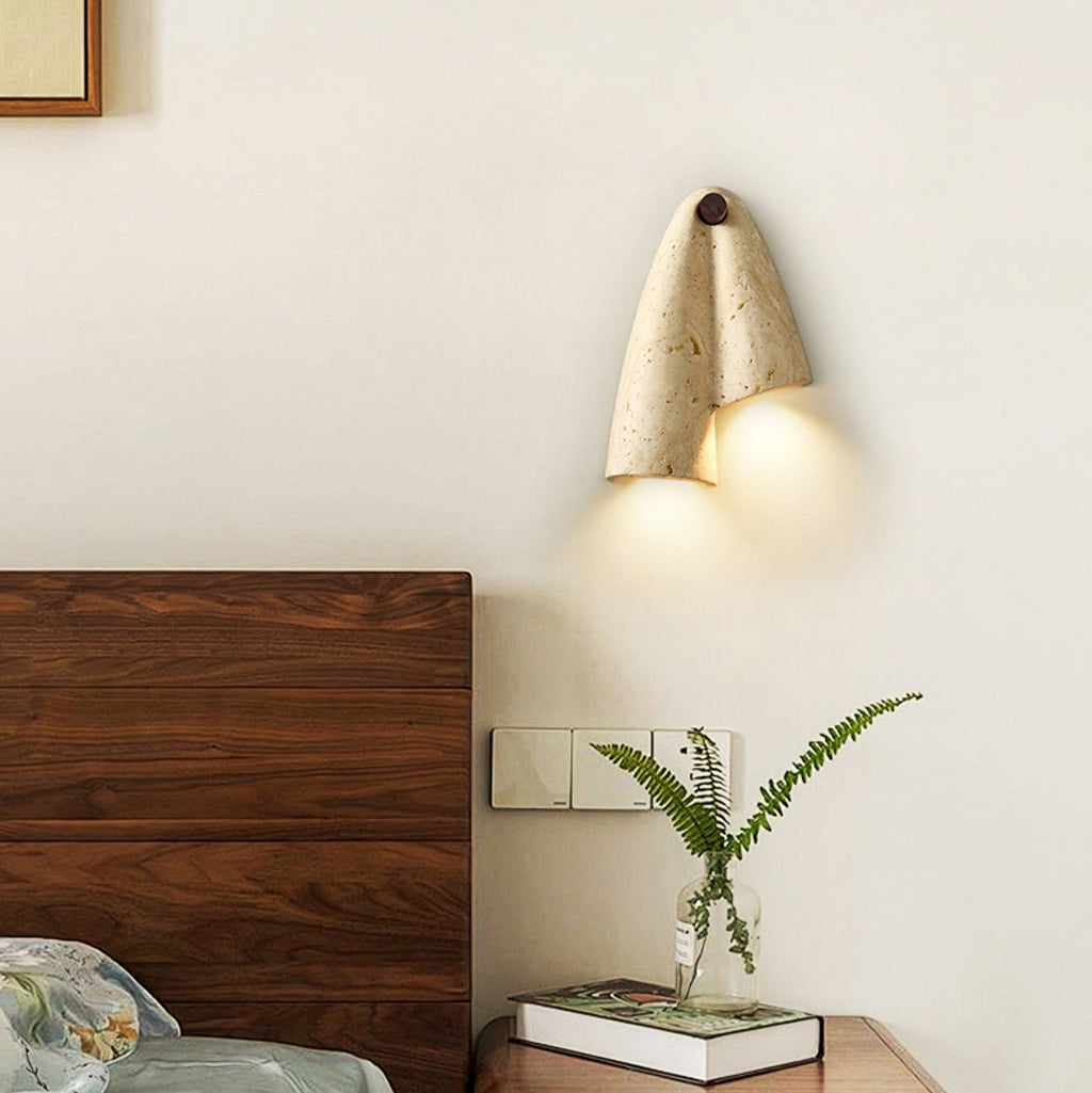 Artistic  Travertine  Wall Light