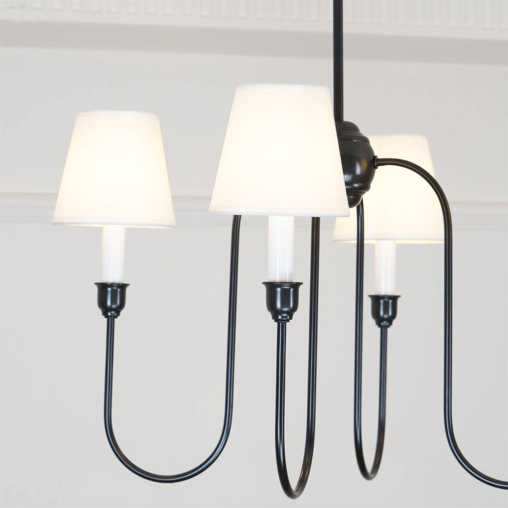 Talia Chandelier Luxury Brass Fabric