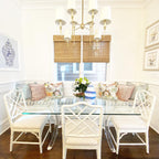 Talia Chandelier Luxury Brass Fabric