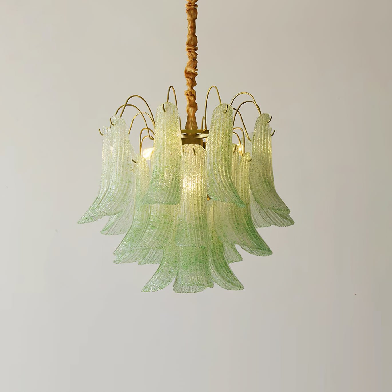 Aurora Chandelier Colorful Murano Glass Petals Vintage