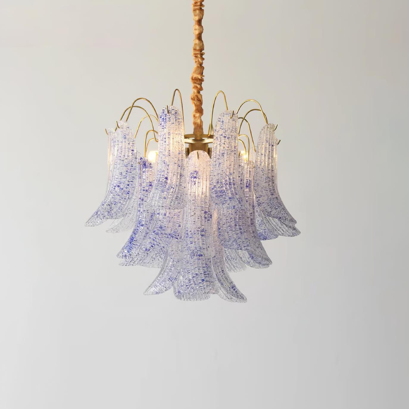 Aurora Chandelier Colorful Murano Glass Petals Vintage
