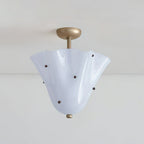 Eldis Murano Glass Semi Flush Ceiling Light
