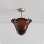 Eldis Murano Glass Semi Flush Ceiling Light