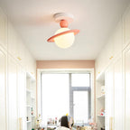 Pivoro Red and White Ceiling Light