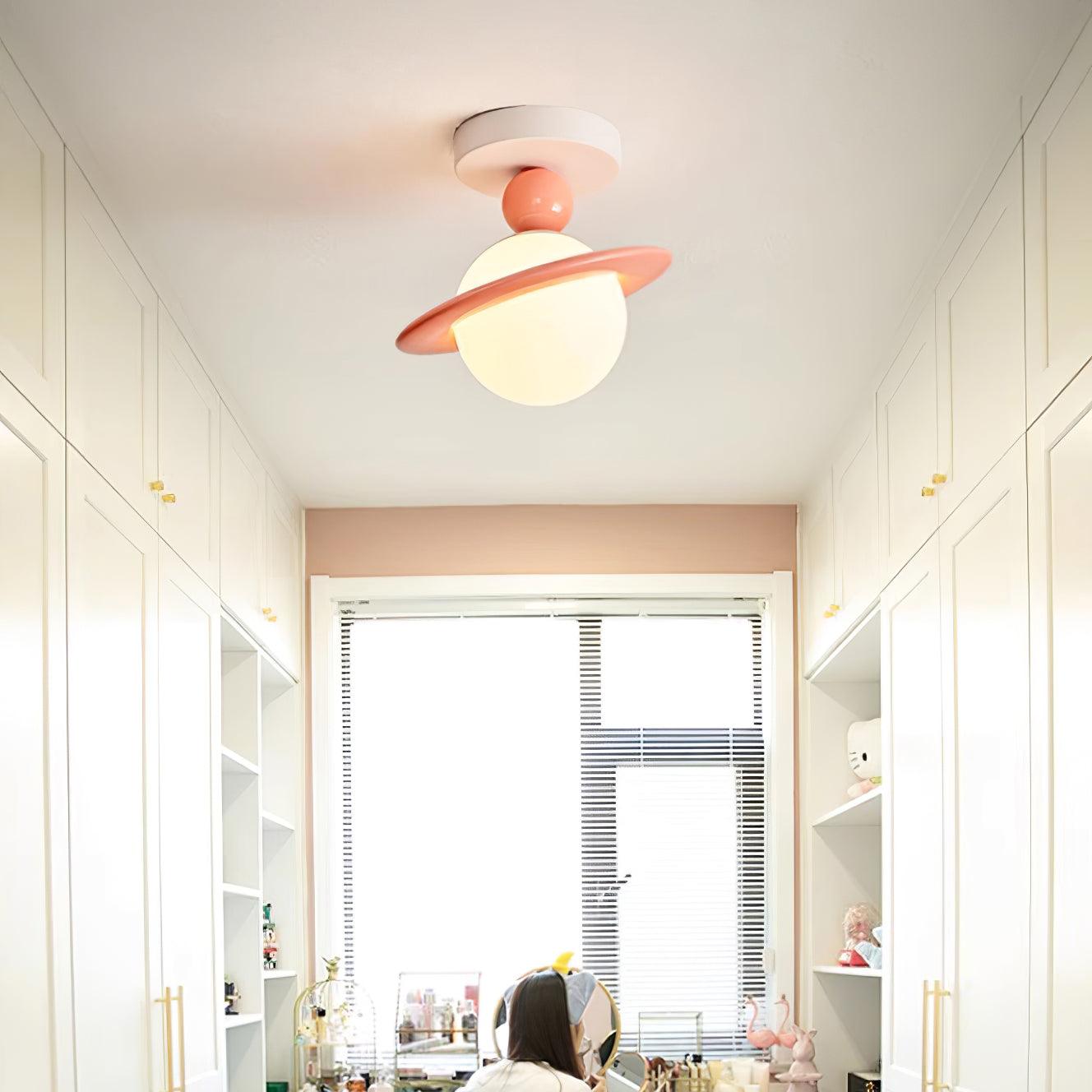 Pivoro Red and White Ceiling Light