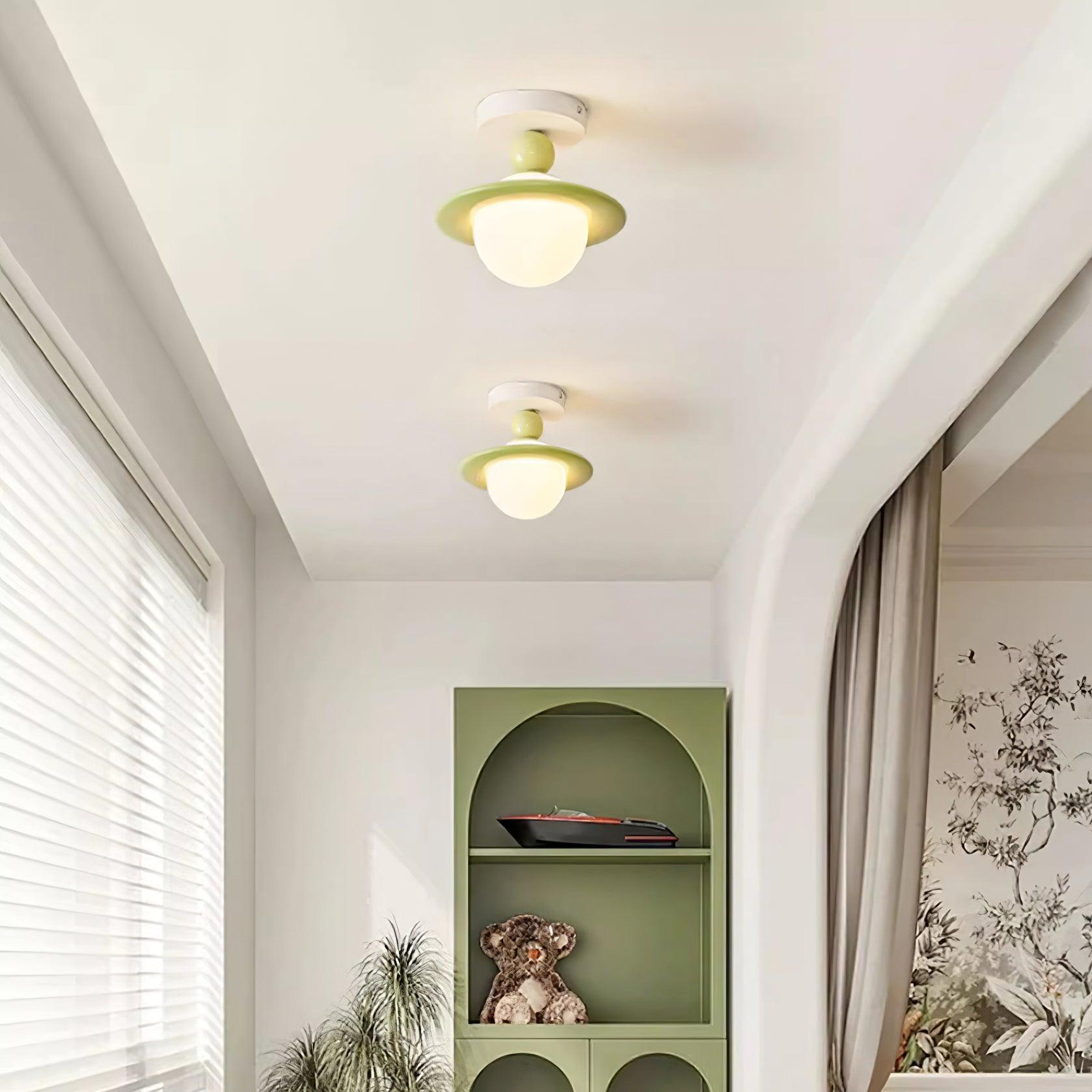 Pivoro Red and White Ceiling Light