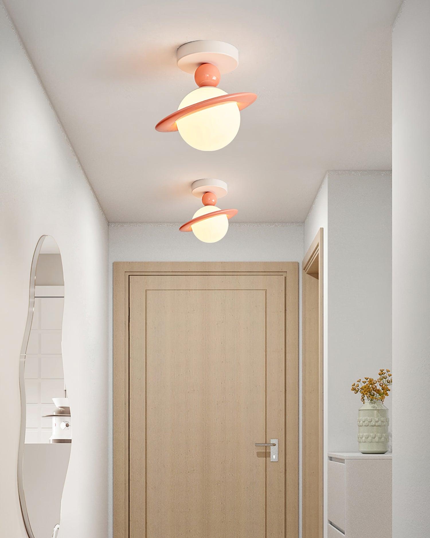Pivoro Red and White Ceiling Light