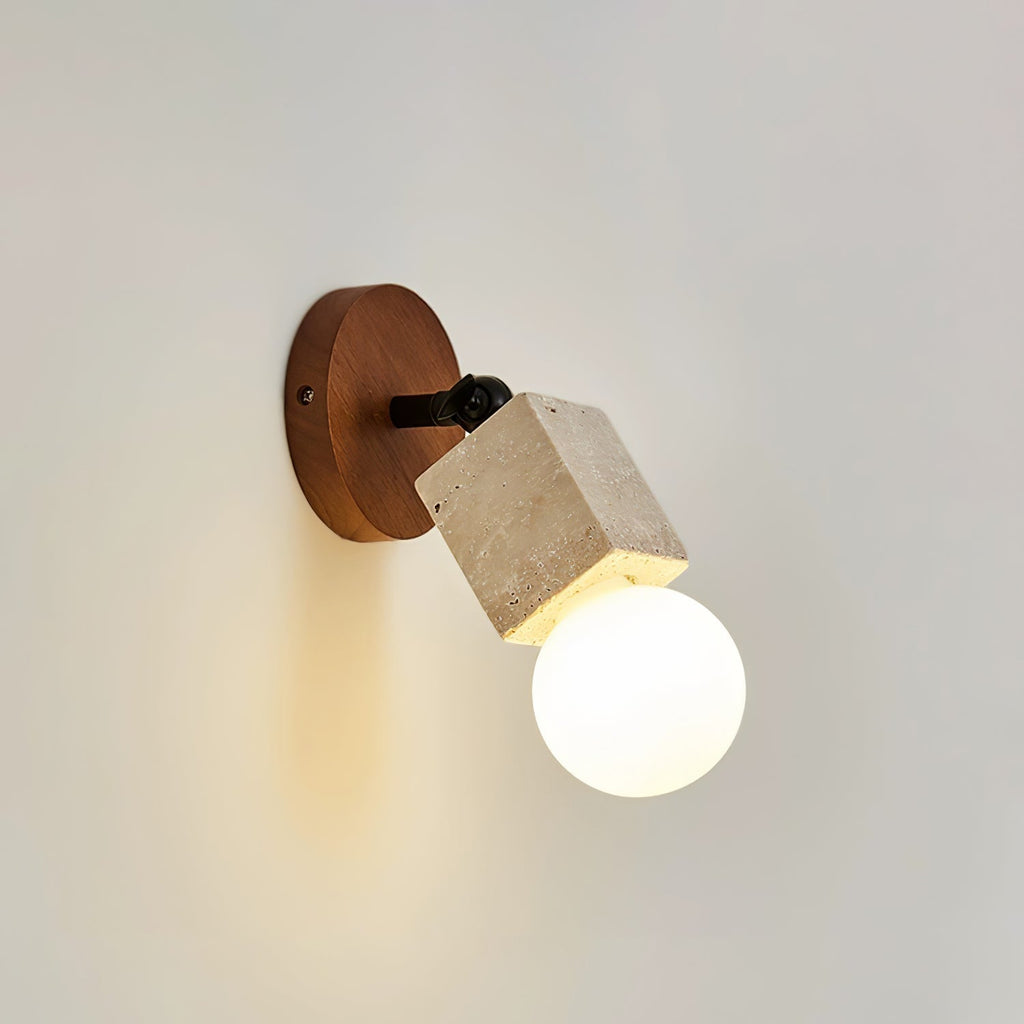 Zarinila Cylindrical-Tube Travertine Wall Light SEO Title