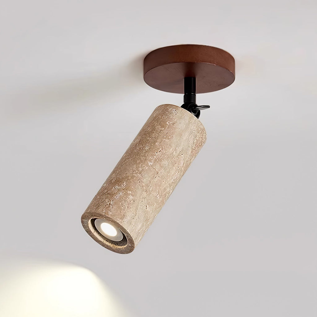 Zarinila Cylindrical-Tube Travertine Wall Light SEO Title