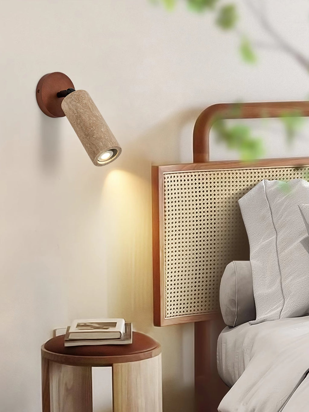 Zarinila Cylindrical-Tube Travertine Wall Light SEO Title