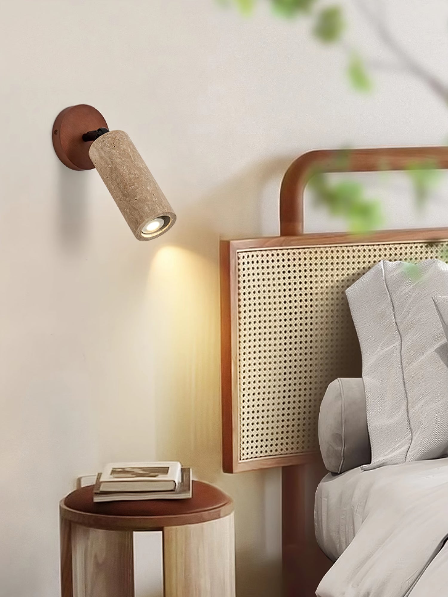 Zarinila Cylindrical-Tube Travertine Wall Light SEO Title