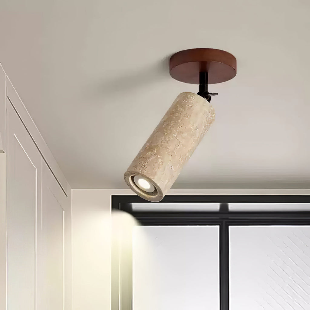 Zarinila Cylindrical-Tube Travertine Wall Light SEO Title