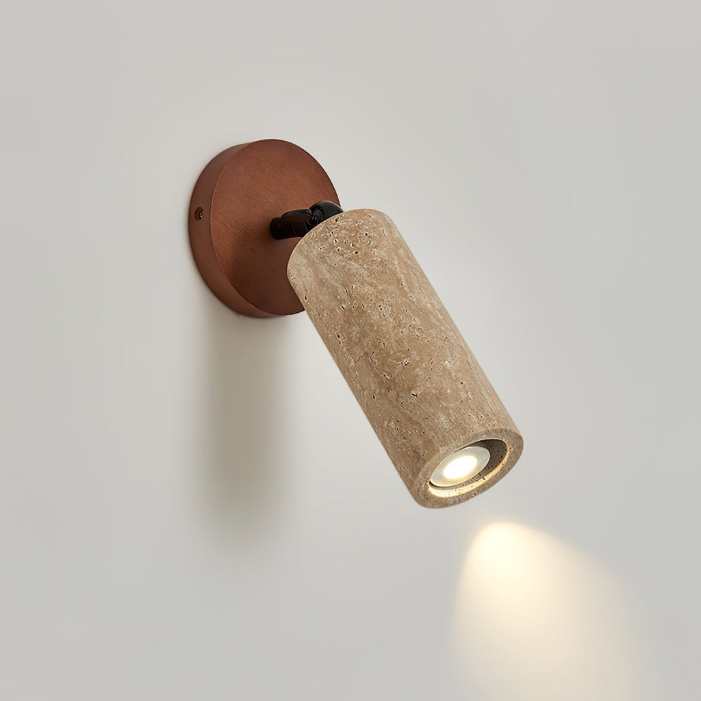 Zarinila Cylindrical-Tube Travertine Wall Light SEO Title