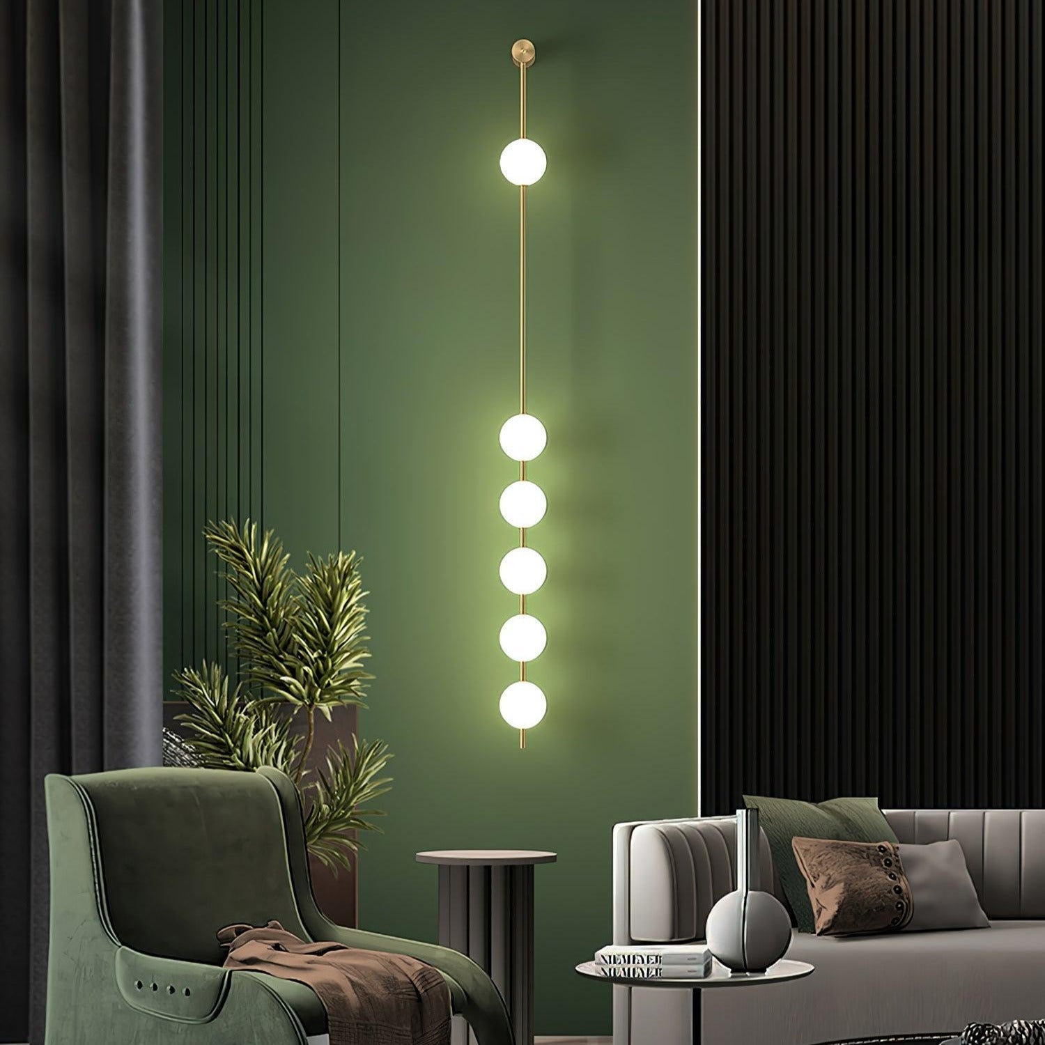 Valentina Vertical Balls Wall Lamp