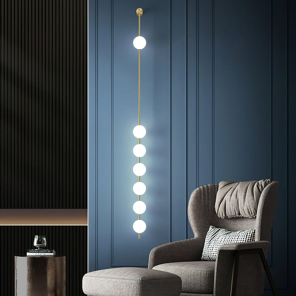 Valentina Vertical Balls Wall Lamp