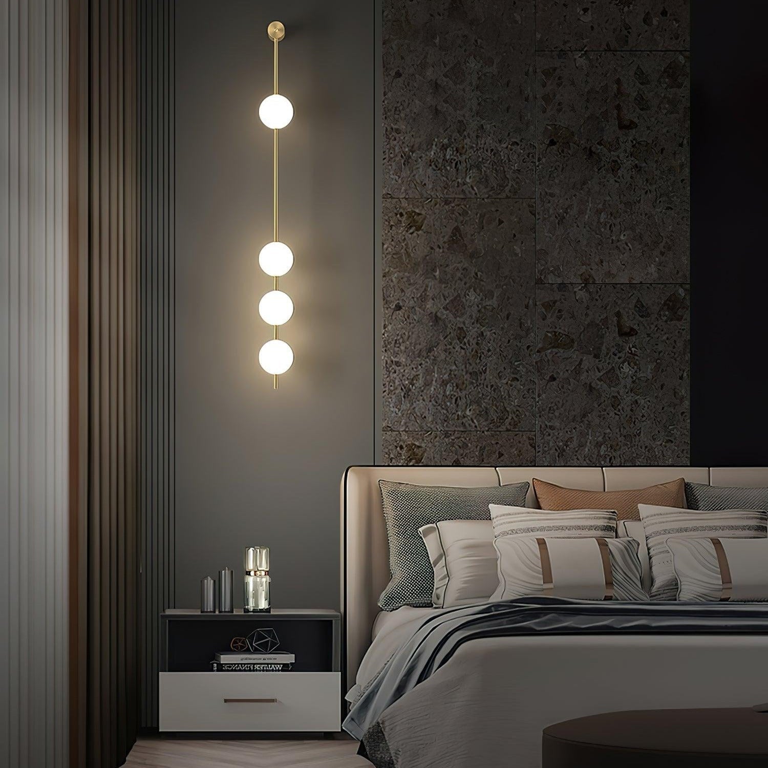Valentina Vertical Balls Wall Lamp