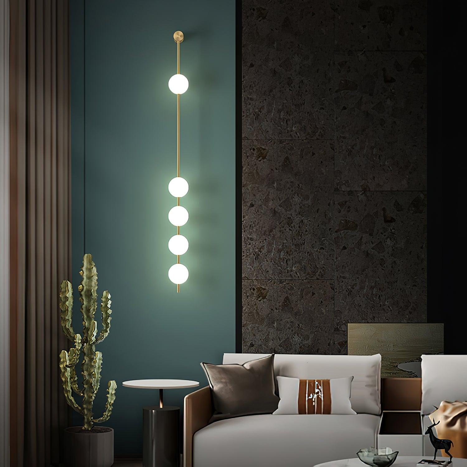 Valentina Vertical Balls Wall Lamp
