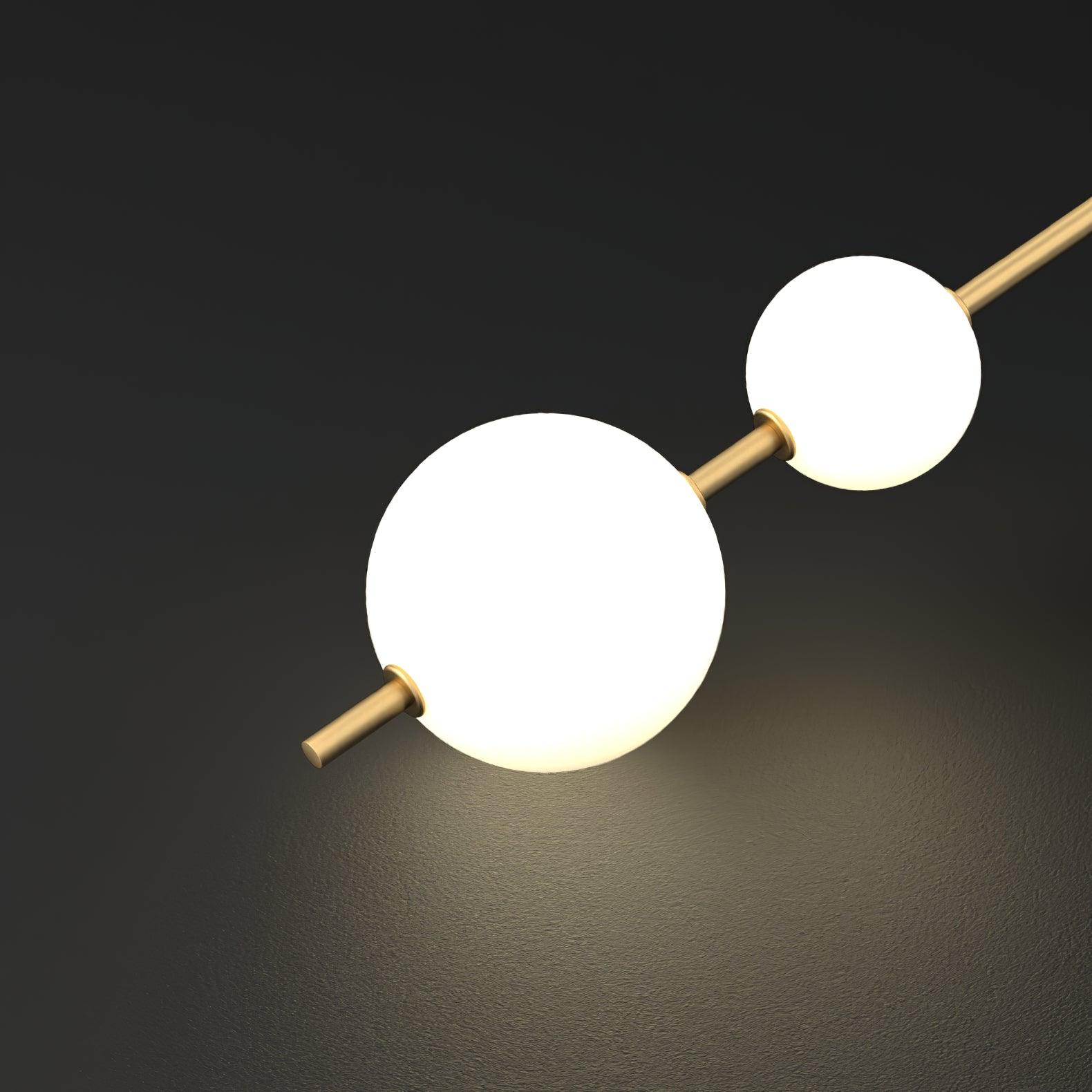 Cerin Vertical Globe Wall Lamp
