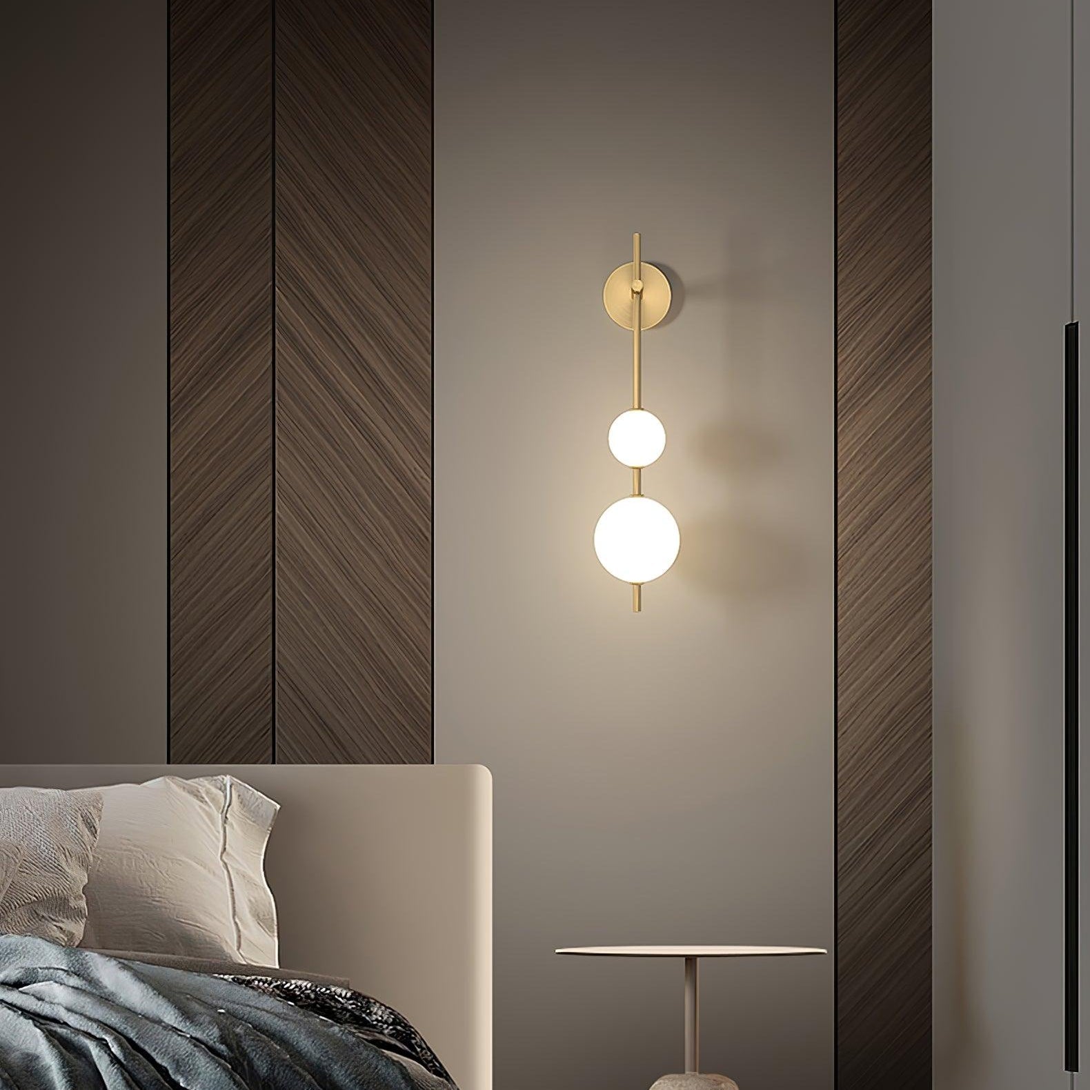 Cerin Vertical Globe Wall Lamp